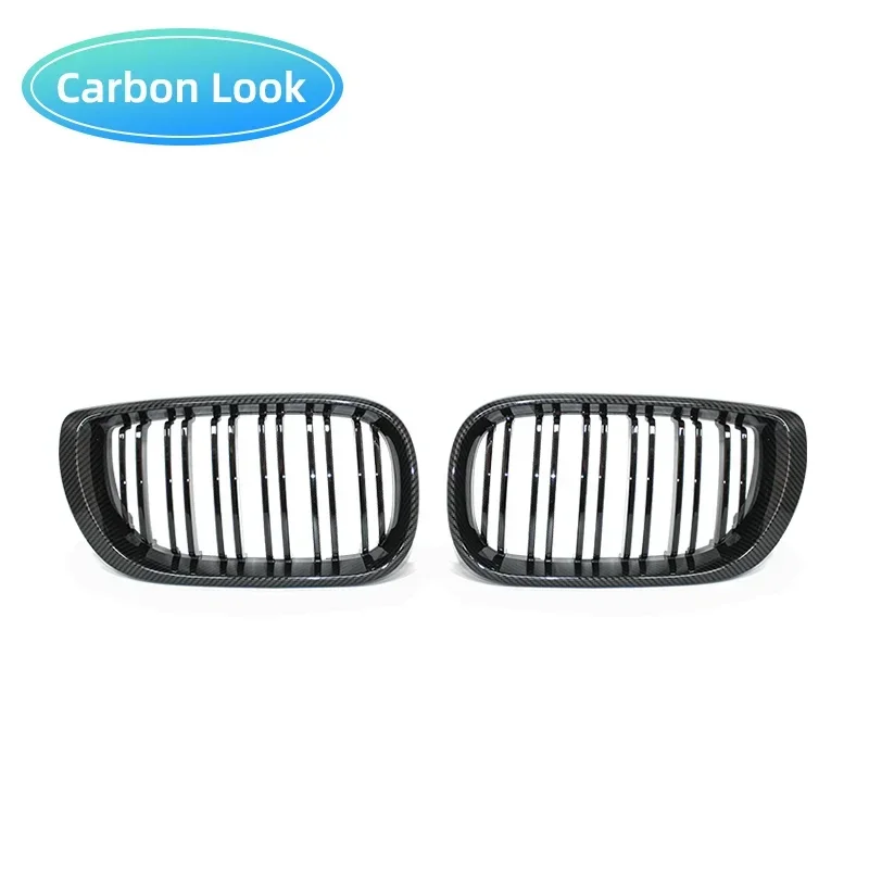 Car Kidney Grill Front Bumper 2 Slat Line Gloss Black Racing Grill for BMW E46 Coupe Cabrio 325Ci 330Ci LCI 2door 2003-2006