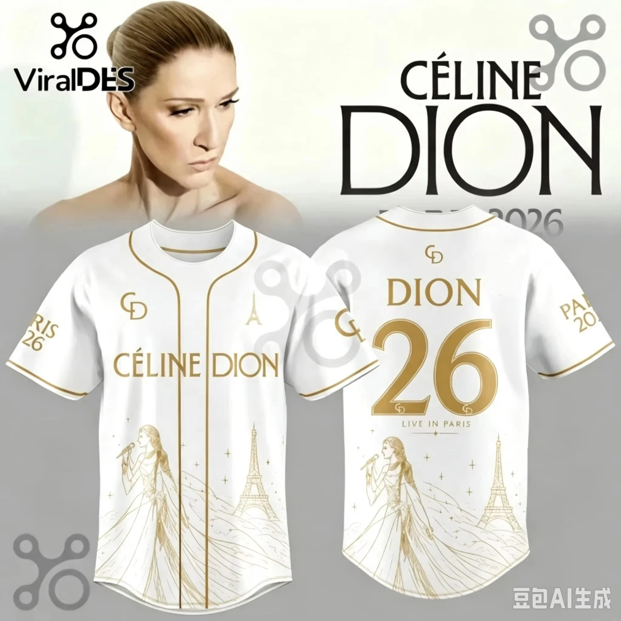 Familien-Set: Neues Celine Dion Paris 2026 Fan-Tour Geschenk Schnelltrocknendes T-Shirt für Männer und Frauen 2026 Neues Herren-T-Shirt Streetwear Tees – Detail 9