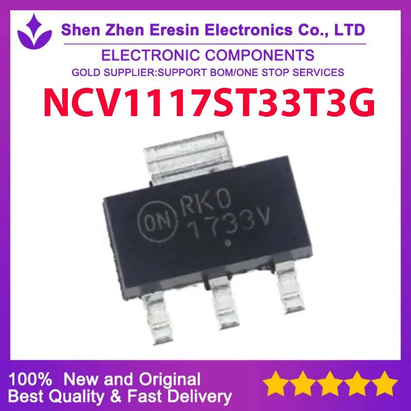 Miễn Phí Vận Chuyển 5 Cái/lốc NCV1117ST33T3G SOT223 Mới Và Ban Đầu