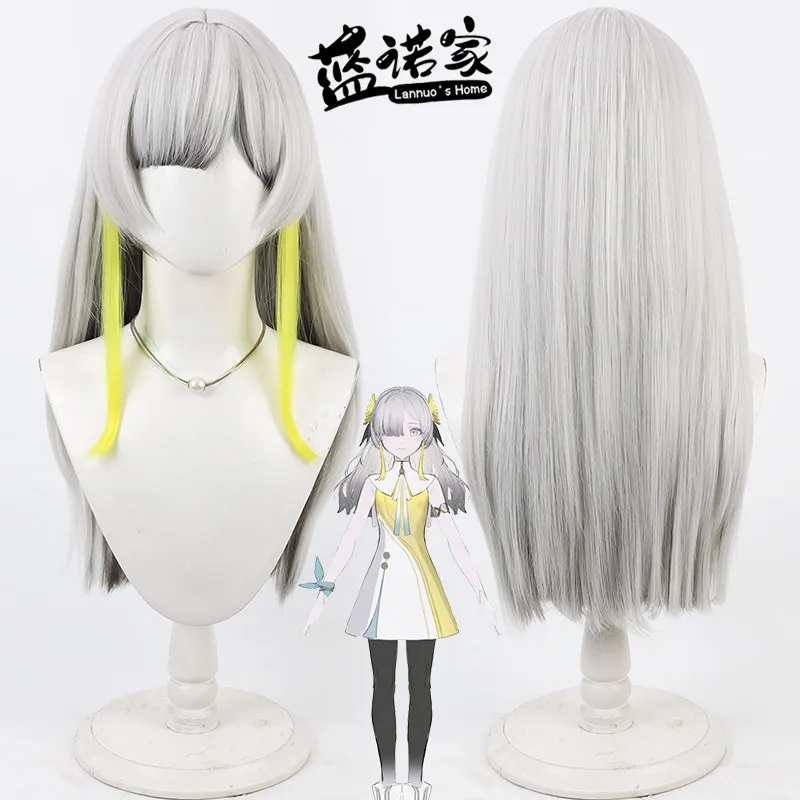 

Виртуальный персонаж YouTube ISEKAIJOUCHO, парик для косплея, реквизит для Хэллоуина и карнавальных вечеринок, синтетические волосы, термостойкий волоконный материал + сетка для парика