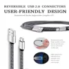 USB Type C Cable 2.4A Fast Charging Battery Charger Wire Woven Nylon Data Cable Mobile Phone Charger For Huawei Samsung USB C 4