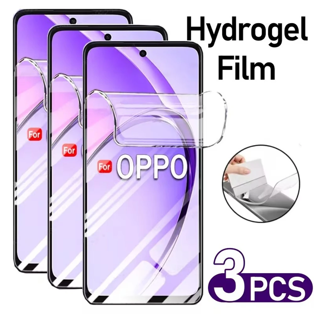 3PCS Hydrogel Film For OPPO Find X6 X3 X2 X5 Pro Neo Screen Protector OPPO R17 F19 F21 F21S Pro Plus Protective Film Not Glass