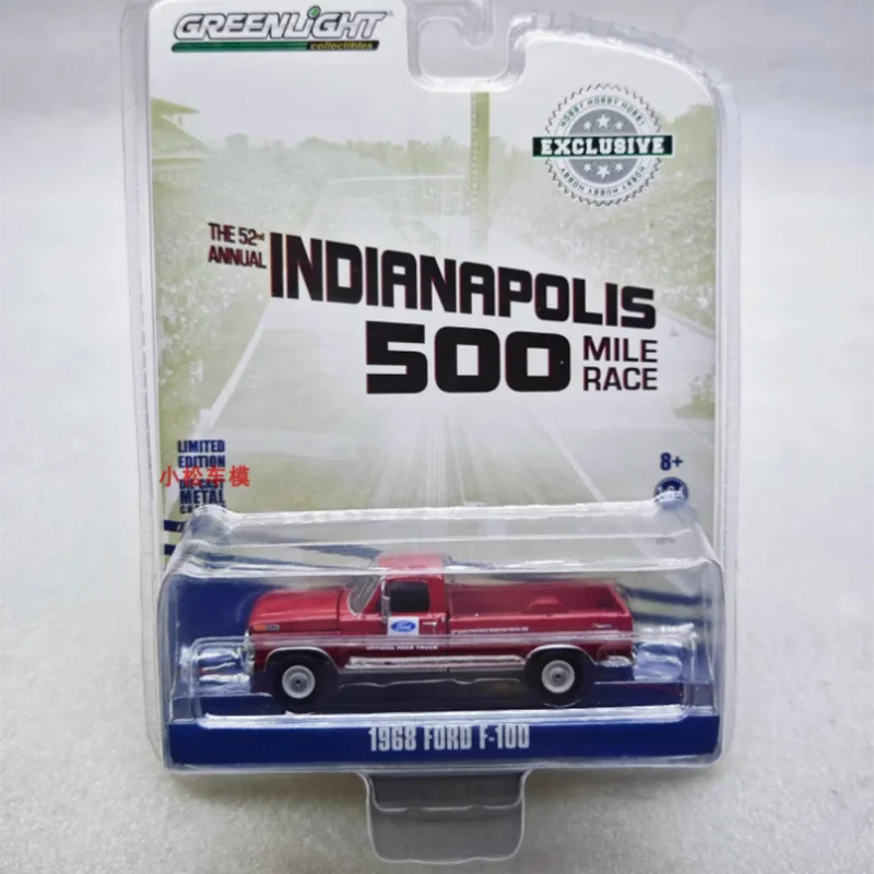 

Greenlight масштаб 1:64 1968, F-100, модель автомобиля из сплава, статическая коллекция, украшенные праздничные подарки, игрушки, сувенирный подарок