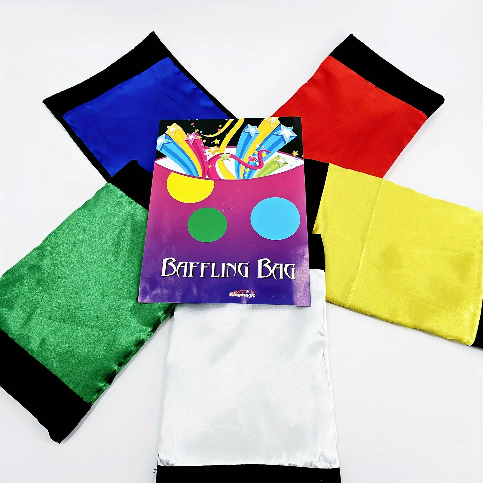 [Magic Trick Bag] Color-Changing Magic Bag - 6 Vibrant Colors (Blue, Red, Yellow, Green, White, Black) | Durable Fabric Stage Pe