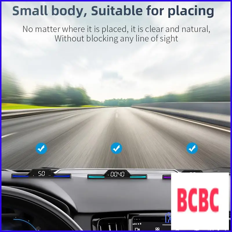 BB-G15 HUD شاشة عرض علوية GPS إنذار السرعة سرعة القيادة عرض السيارة أجزاء عالمية الملحقات