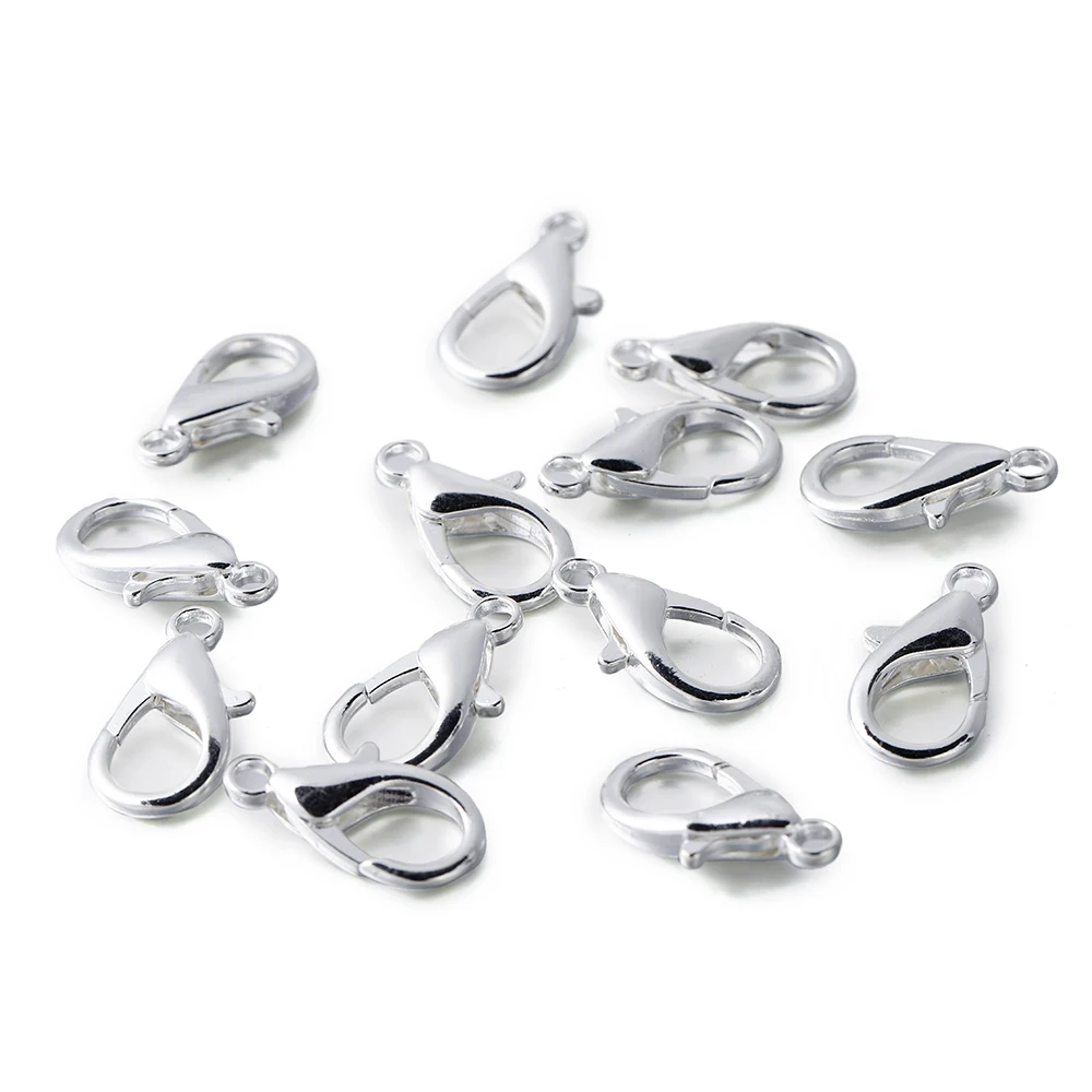 100 teile/los Karabiner Für Armbänder Halsketten DIY Haken Kette Verschluss Zubehör Für Schmuck Machen Erkenntnisse Großhandel