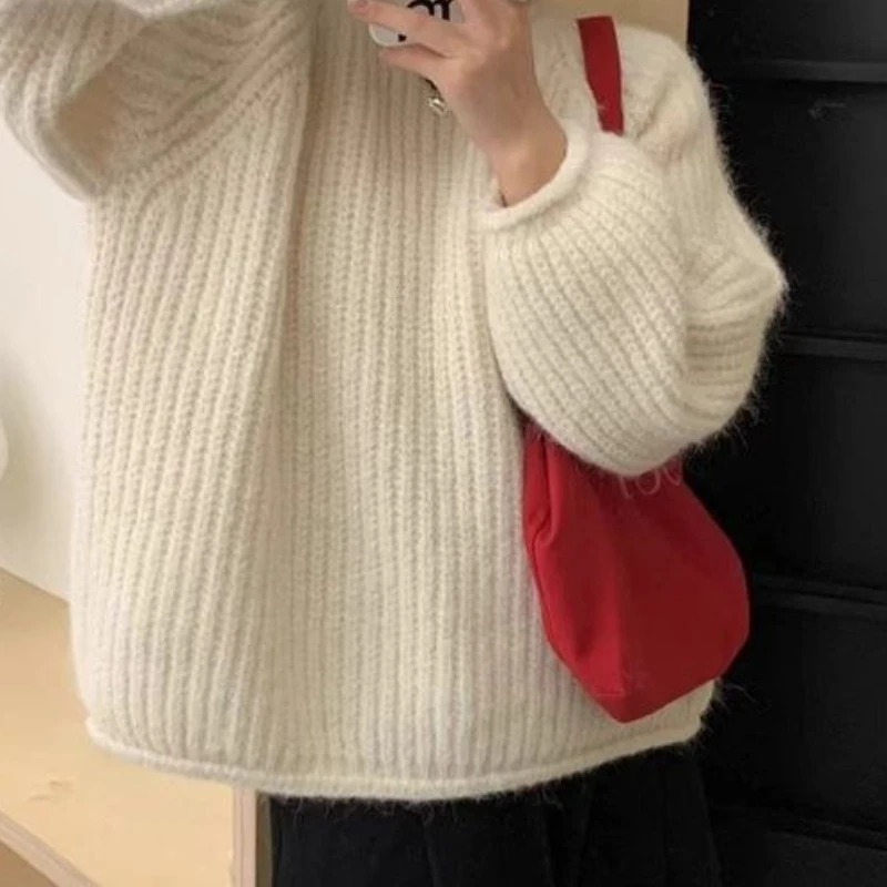 

Sweater Women's Autumn and Winter 2025 Korean Lazy Wind Thick Thick Women's Sweater