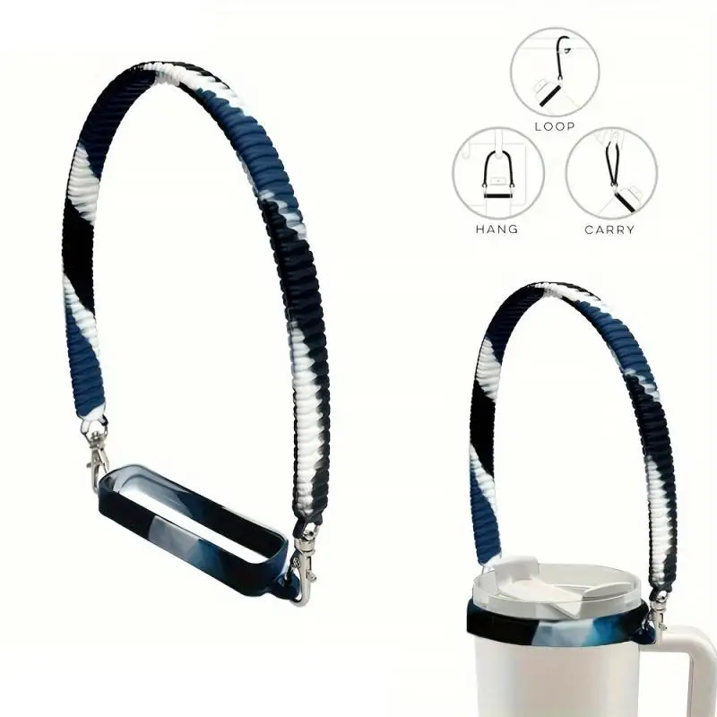 

Solid Color Dyed Silicone Water Bottle Rope Durable Water Bottle Sling Rope Beautiful And Simple Water Bottle Accessories