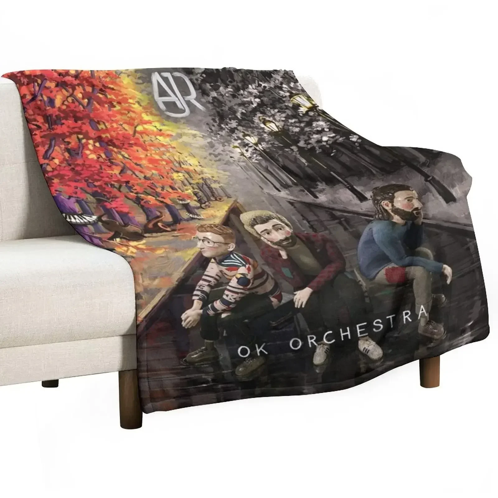 AJR - Ok Orchestra Throw Blanket Luxury Beautifuls Decorative Sofas Thin Blankets