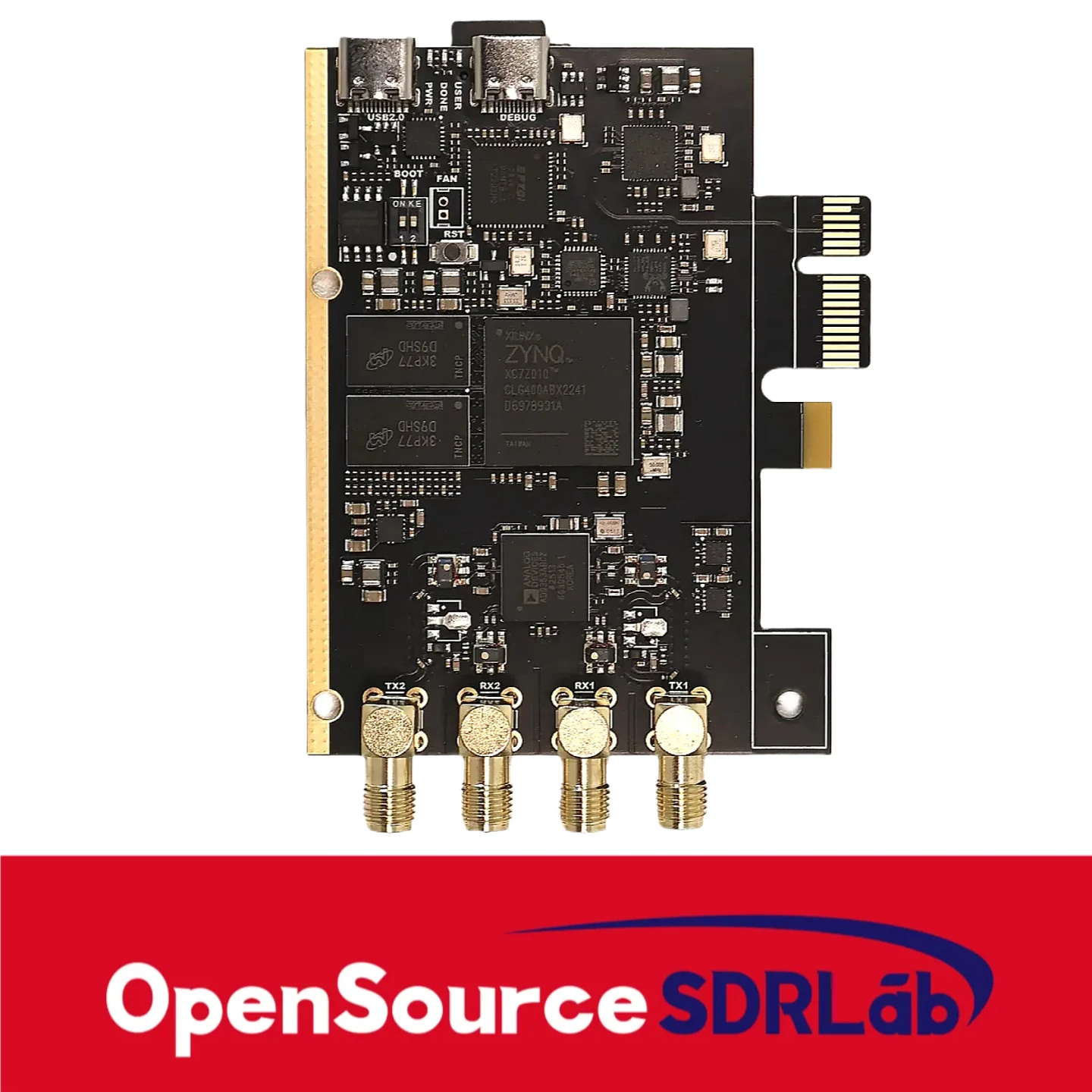 OpenSourceSDRLab PCIE Version PlutoSDR AD9363 XC7Z010 70MHz-6GHz
