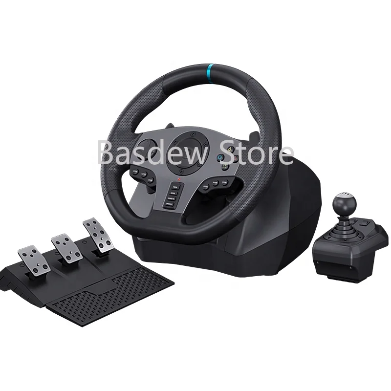 For PC PS4 PXN V9 Car Game Controller Racing Steering Wheel Driving Force 900 Degree Gaming Steering Wheel