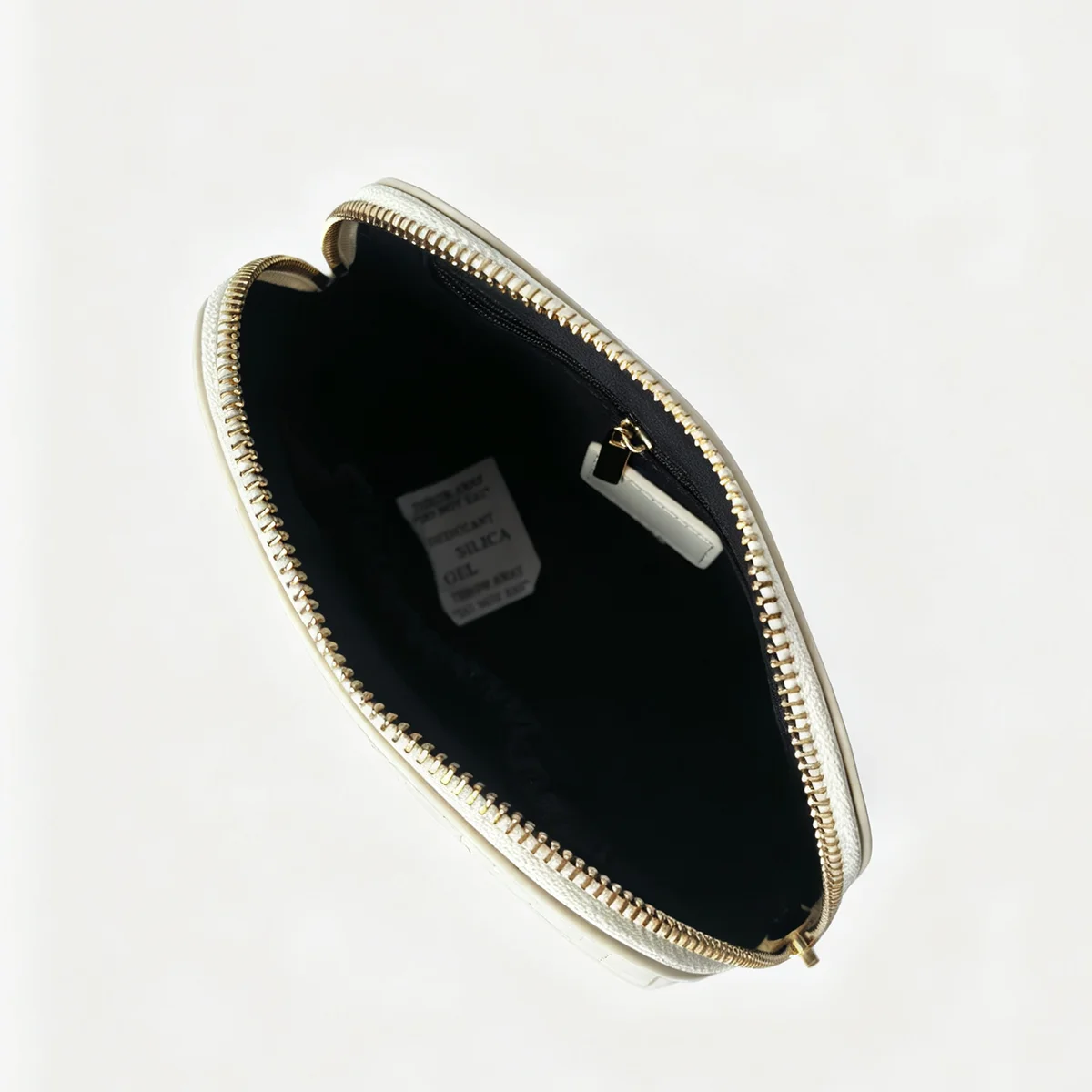 Echte Leder-Kosmetiktasche mit Kettenriemen, Umhängetasche für Handy, trendige, vielseitige Premium-Toilettentasche für Damen – Detail 9