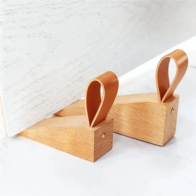 ABVG-Wooden Door Stopper Door Blocker Non Slip Door Block