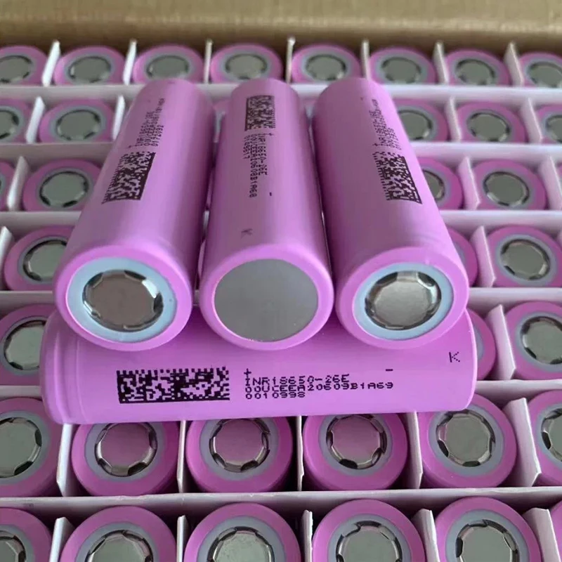 INR 18650-26E New Original 2600mAh 3.7V For INR 18650-26E Batteries Rechargeable Li-ion Battery For Flashlight