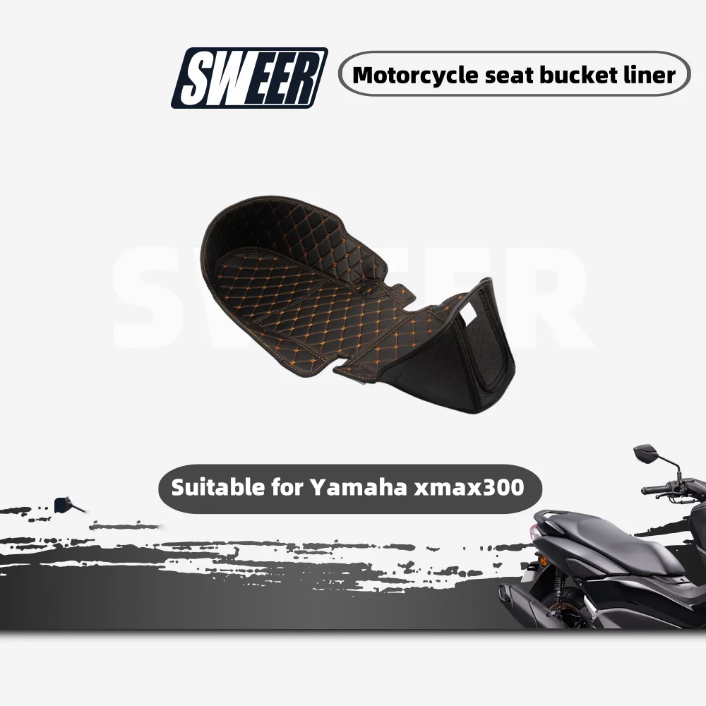 

Motorcycle Seat Bucket Liner Suitable for Yamaha Xmax300PU Leather Waterproof and Wear-resistant Full Surround Seat Bucket Cover