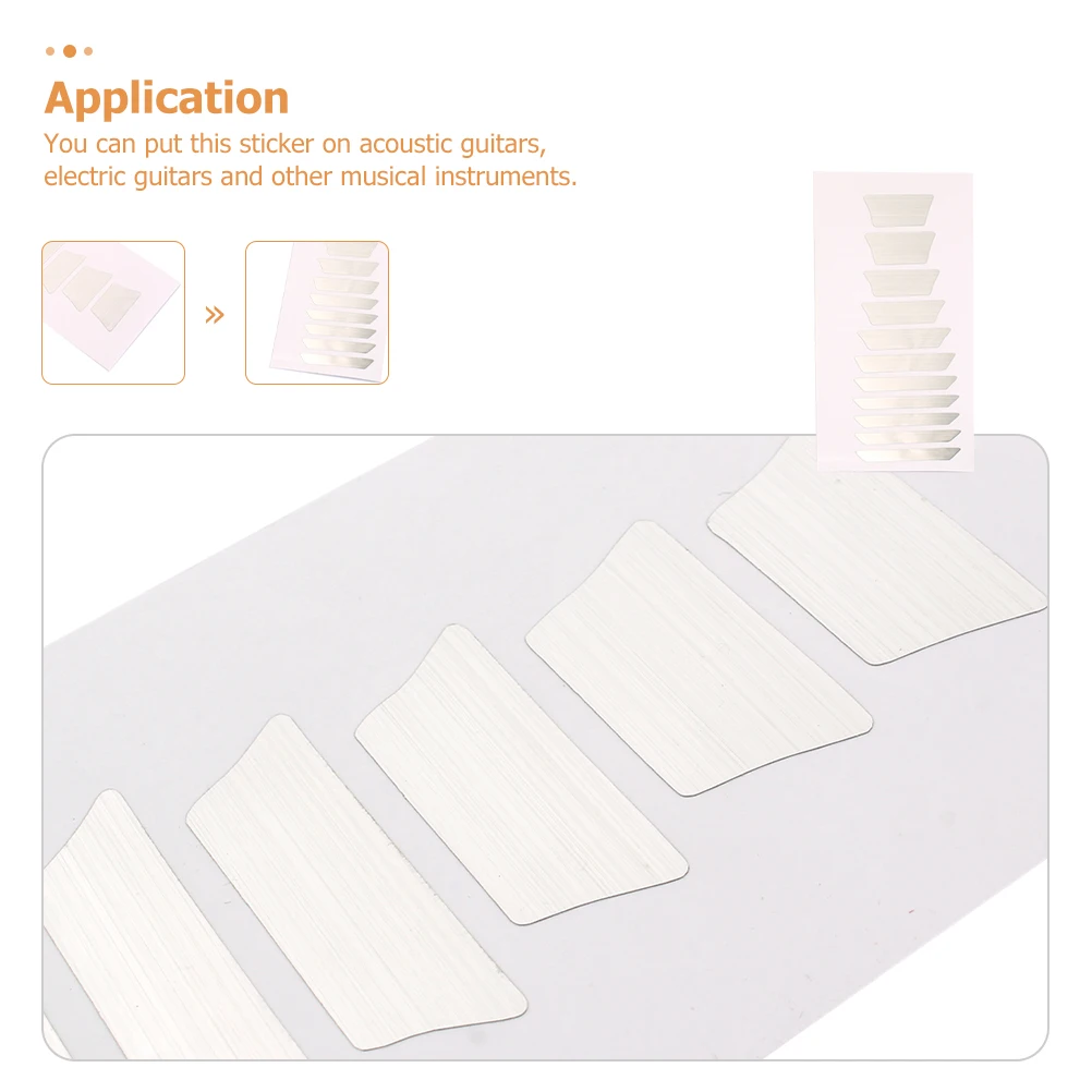 

Guitar Sticker Fret Marker Decals Self adhesive Electric Acoustic Guitar Decorations Musical Instrument Supplies Trapezoid