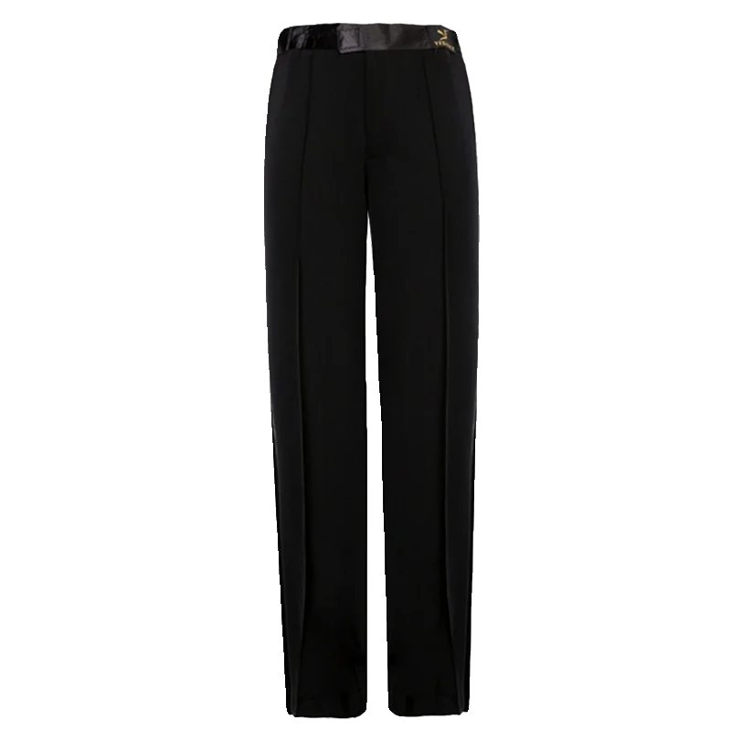 Pantalons de danse latine pour hommes, pantalons latéraux noirs pour salle de bal, Tango Cha Cha Salsa, vêtements de danse, vêtements de compétition et de Performance DN4203