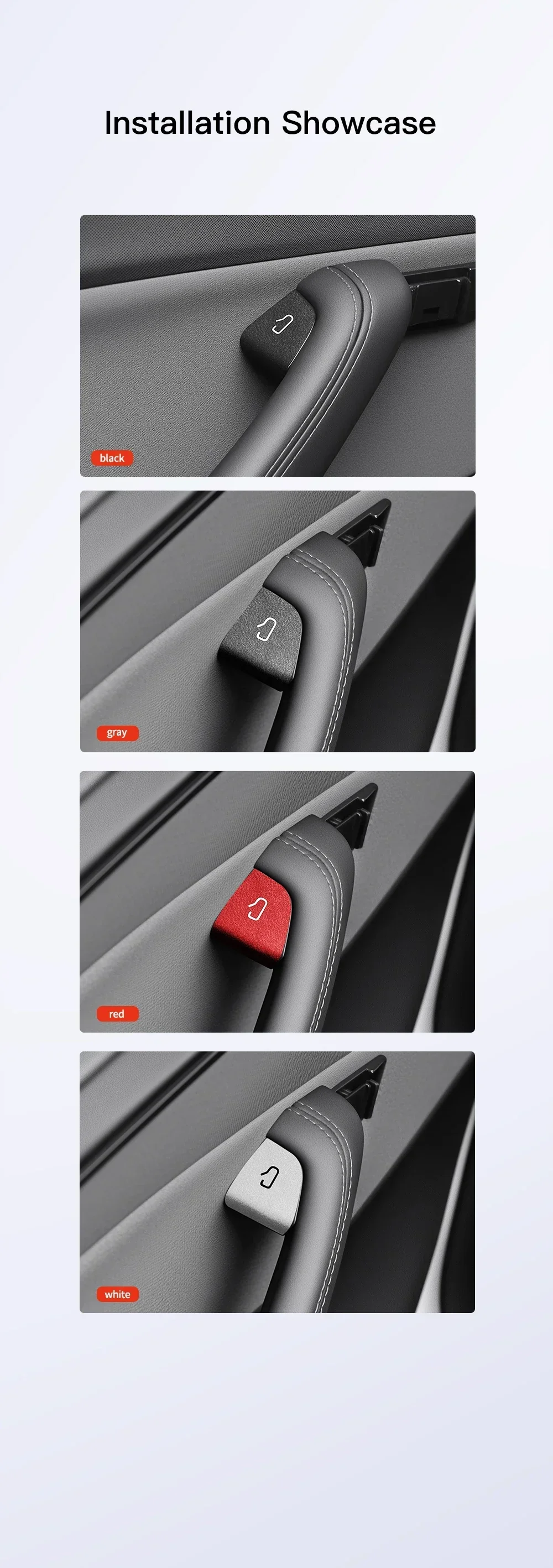 Armlehnen-Fensterheber-Schalteraufkleber für Tesla Highland Model 3 17-23 Juniper Model Y 21-24 Auto-Türenöffner-Aufkleber – Detail 14