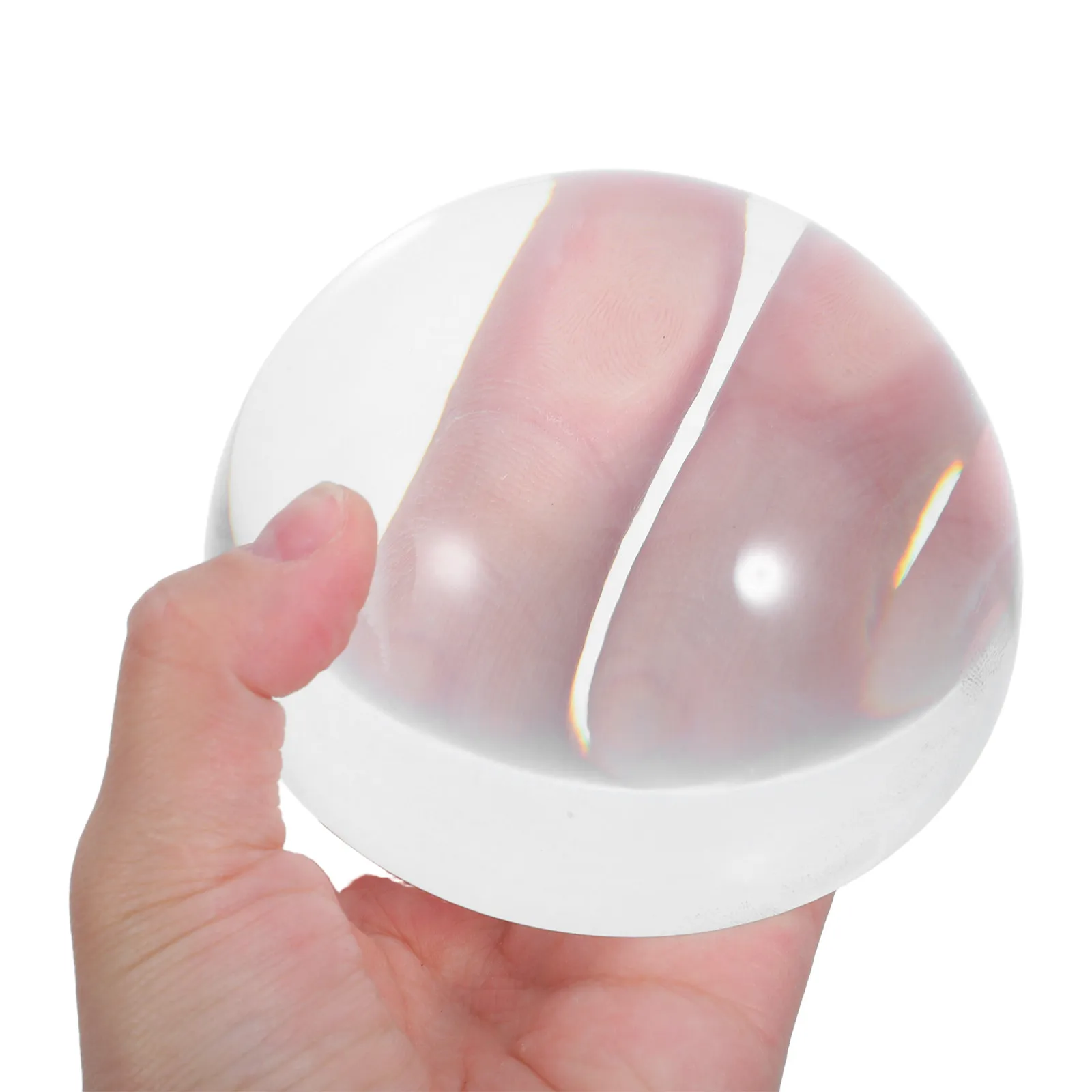 Acrylic Dome Magnifier Desktop Half Ball Paperweight 4 Inch Hemisphere 10X Reading Newspaper Books Blueprints Clear Optical Lens
