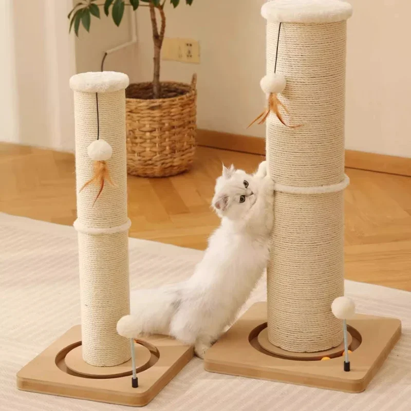 

Multifunctional Cat Tree Furniture Protector for Clawing Natural Sisal Cat Scratching Post Durable Pet Playground for Indoor