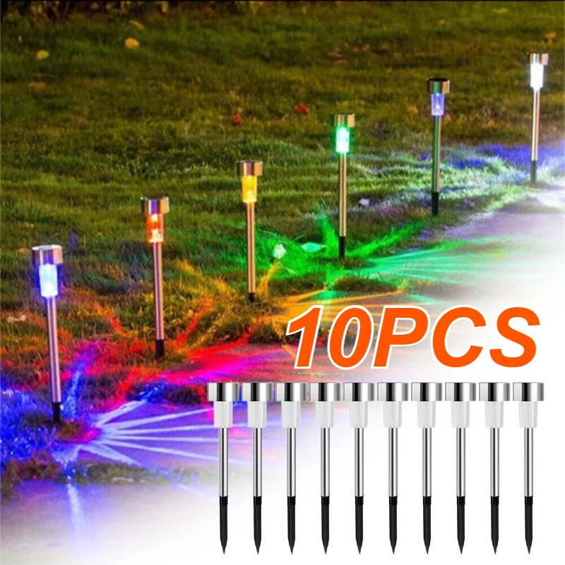 

10/1Pack Solar Outdoor Lights Garden Lantern Solar Powered Lamp Waterproof Landscape Lighting Pathway Lawn Garden Decoration
