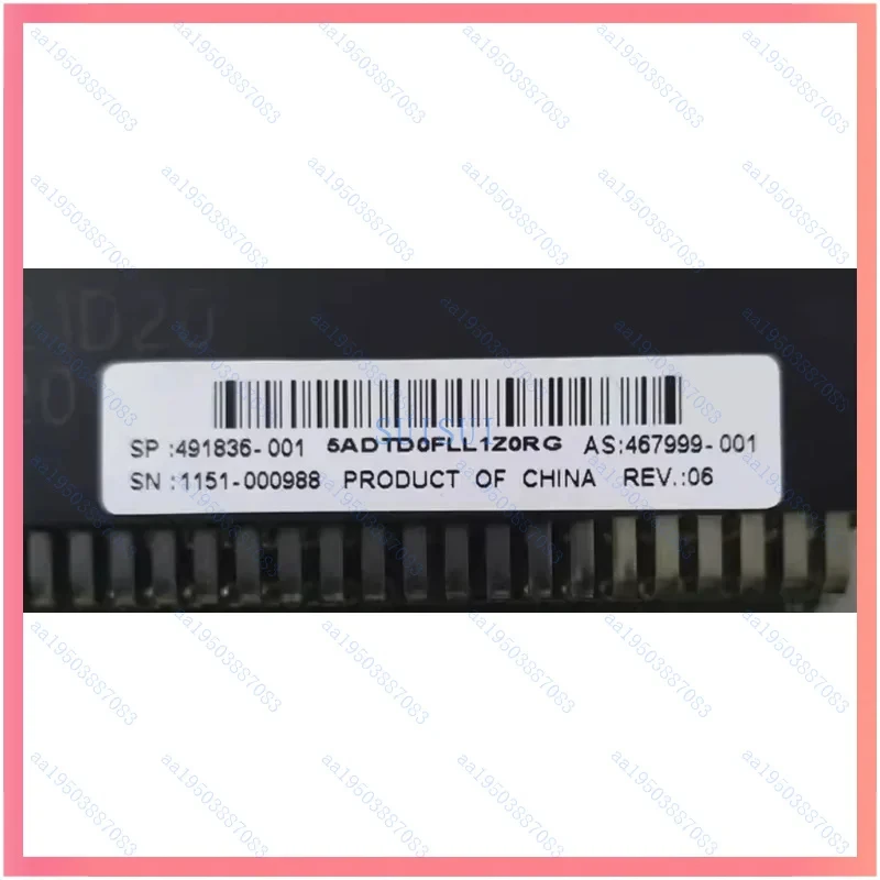 used For DL370 GEN6 G6 server power interface board backplane 491836 -001 467999 -001