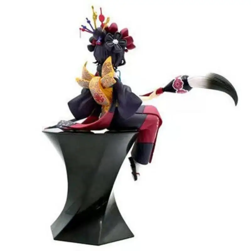 14Cm Fate/grand Order Anime Figuur Katsushika Hokusai Handheld Borstel Zithouding Pvc Actiefiguren Model Desktop Ornament