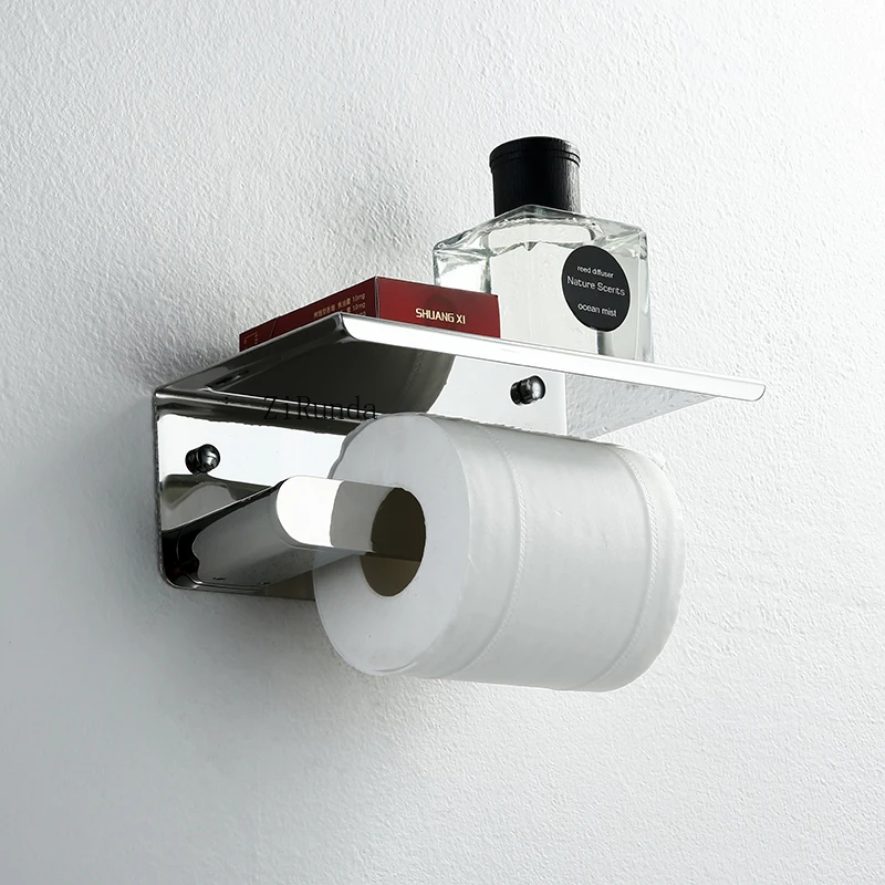 *Gewebehalter aus Edelstahl für Toiletten, Handy-Rack, Toilettenpapierhalter