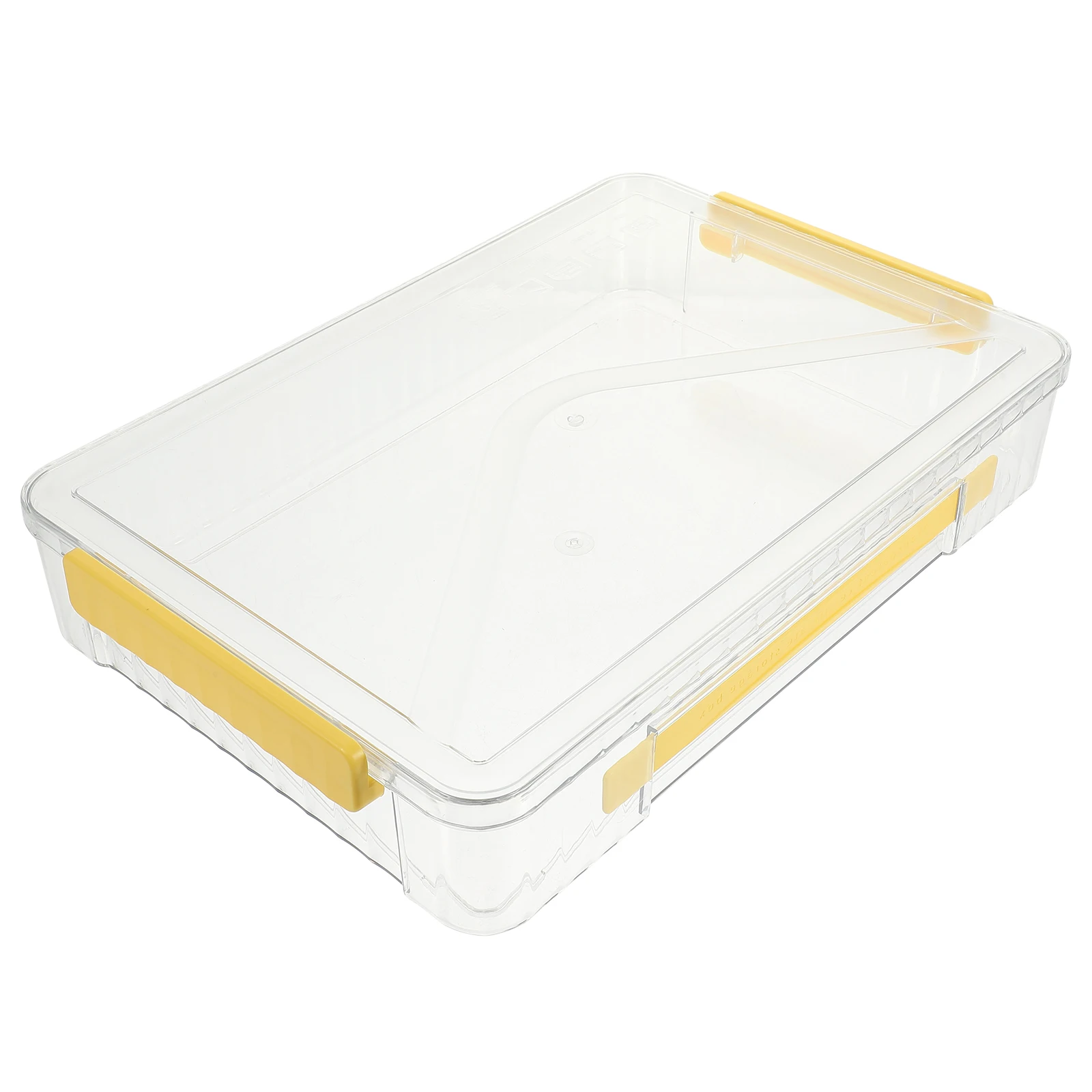 

National Flag Display Box Large Yellow Case for Medal Cards Photos Certificates Clear Plastic Storage Container