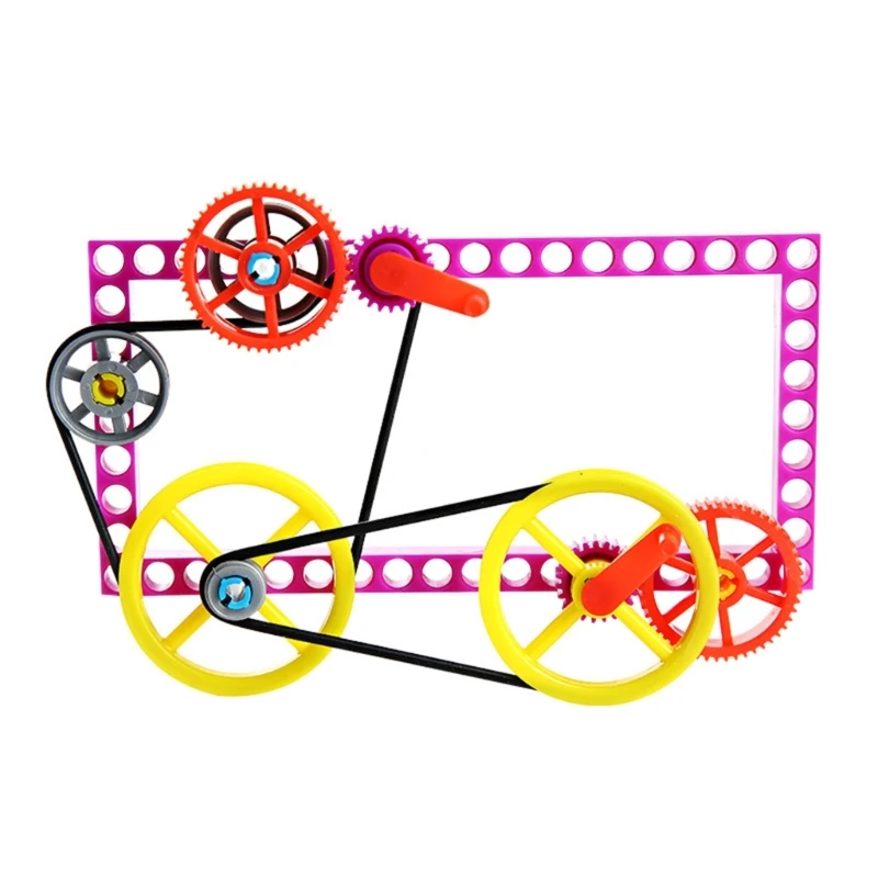 

Hands On Gear and Pulley Assemble Toy For Preschooler Student Ages 5+