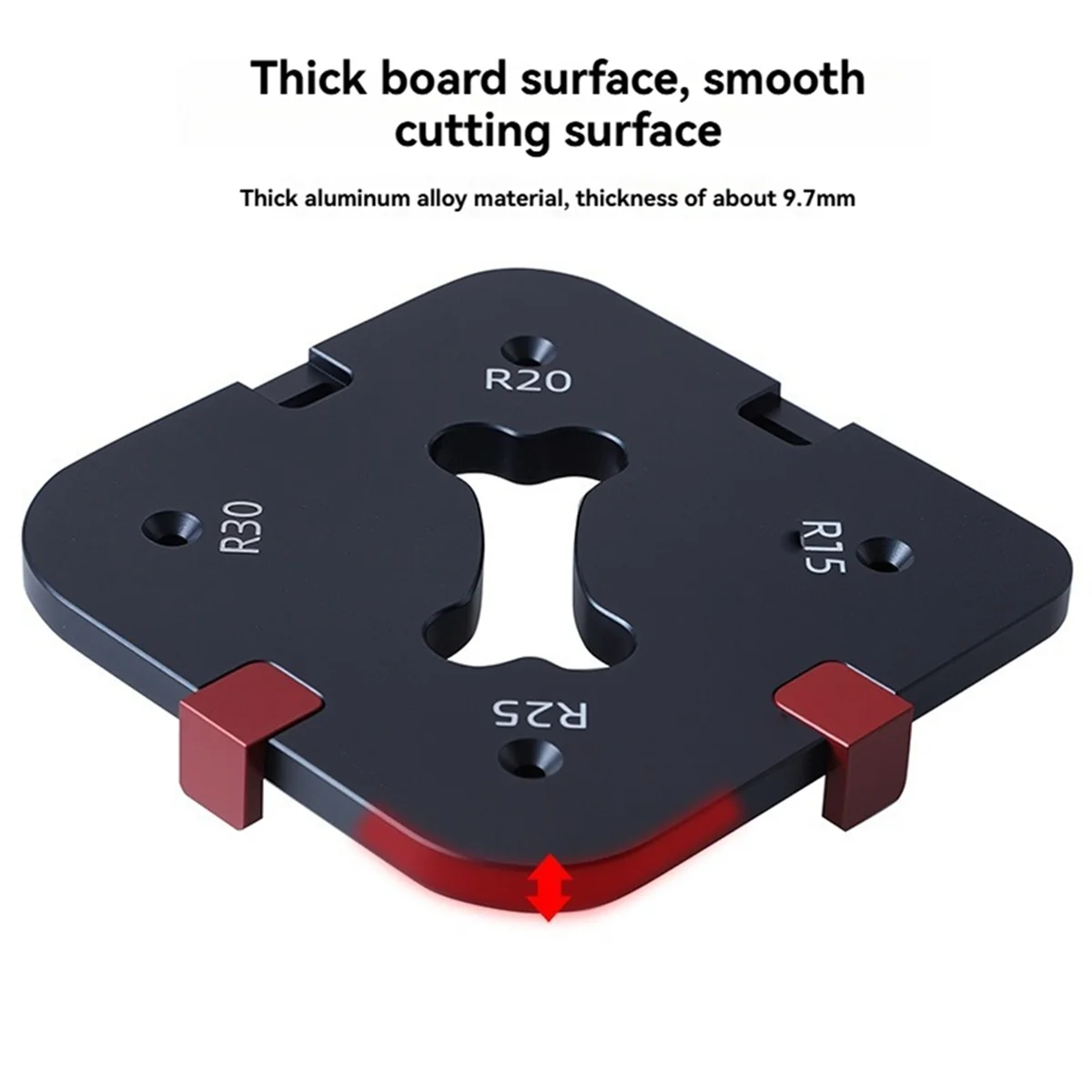 N18R Pocket Radius Jig Router Cutting Fillet Template 4-in-1 R-Angle Arc Chamfering Template Round Corner Quick Cutting Mold