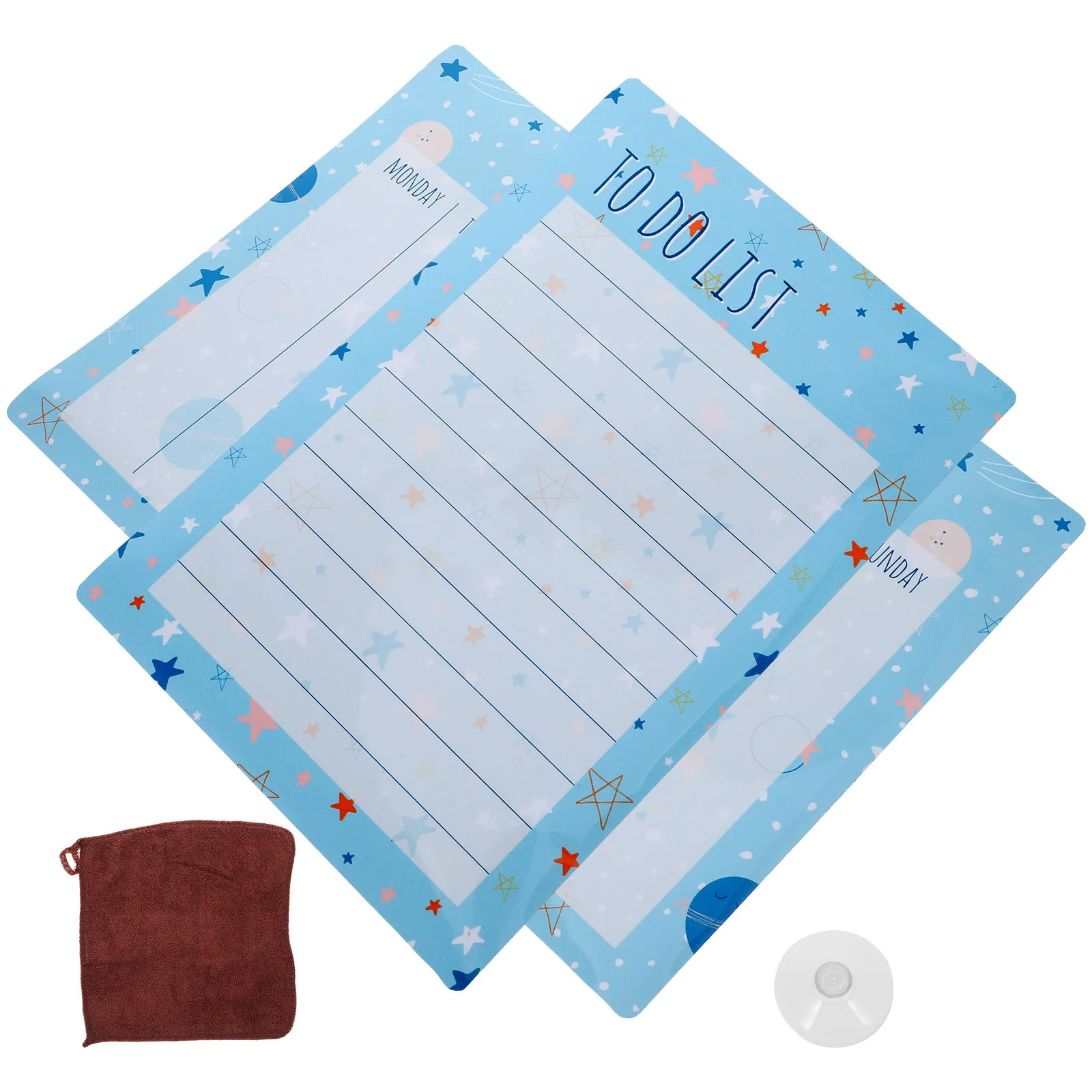 1Set Magnetic Daily Planner Board Portable Plastic Clear Refrigerator Dry Erase Whiteboard Weekly Schedule Board Reusable