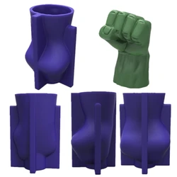 3D Large Fist Shape Silicone Mold Candle Soap Fondant Cake Lotion Bar Sugar Chocolate Clay Plaster Mould DIY Handmade Home Y5GB