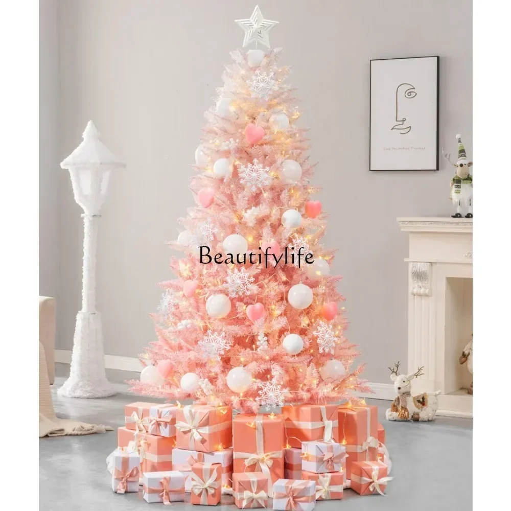 Pink Christmas Tree Christmas Decoration Home 1.2/1 5/1.8 ins Cherry Blossoms Nordic Large Package