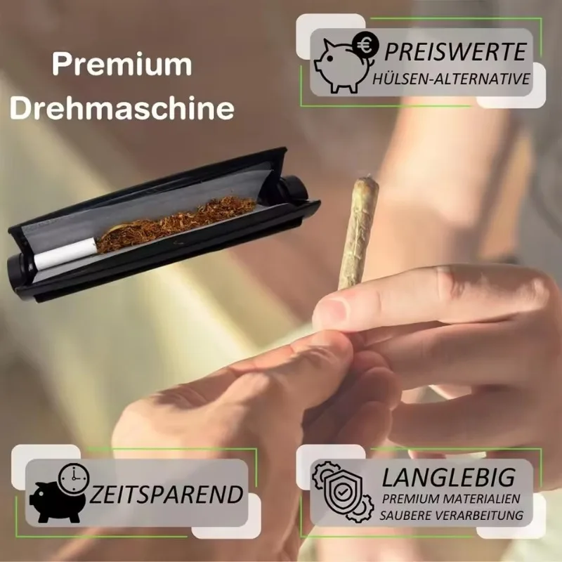 Manual Cigarette Tobacco Herb Roller 78/110mm Portable Plastic Rolling Machine Tobacco Maker Hand Rolling Tool