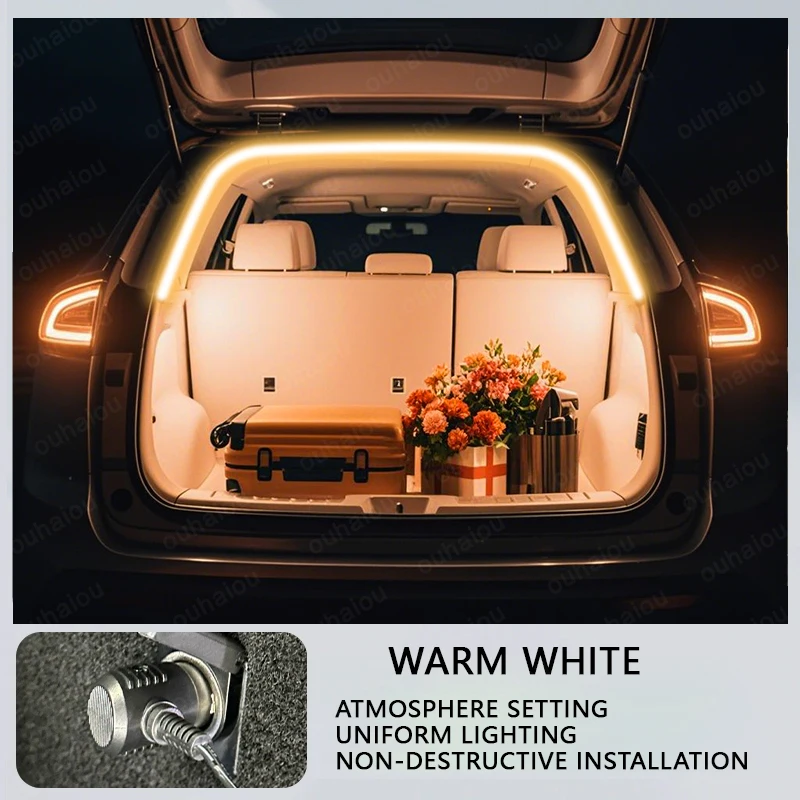 포드 에지/엣지 L 트렁크 라이트 개조 조명 무드등 화이트 웜 화이트 리어 트렁크 LED 라이트 바