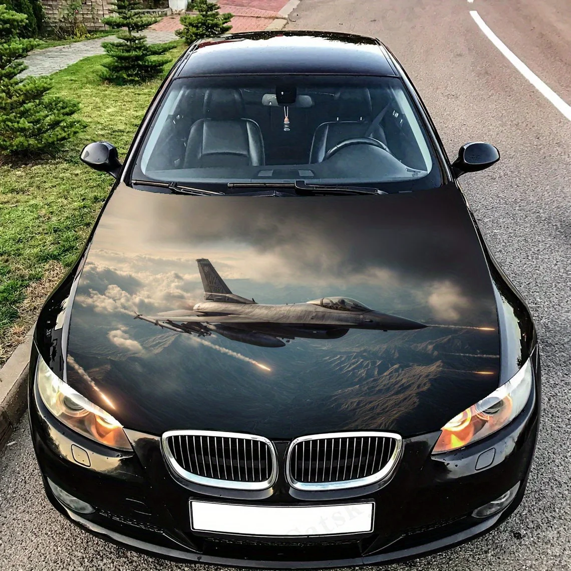 

Виниловые обертывания для автомобиля Jet Fighter — подходят для большинства капотов двигателя, конструкции без пузырьков, водонепроницаемые, очищаемые и удобные прочные автомобильные P