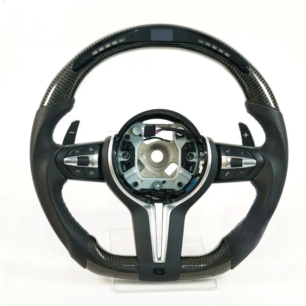 Hot Sell Car Steering Wheel    M5 LED Carbon Fiber Steering Wheel