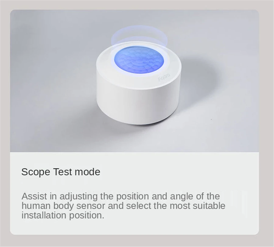 Aqara ZigBee 3.0 Sensore di movimento del corpo con sensore umano ad alta precisione Connessione movimento wireless IPX5 Impermeabile Funziona con Homekit