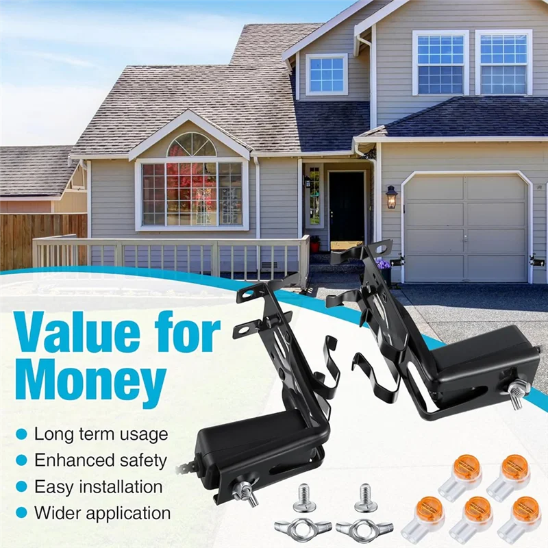 Capteur de sécurité avec support de remplacement pour 41A5034, yeux de capteur de sécurité avec support de capteurs de porte de Garage Compatible, meilleure vente