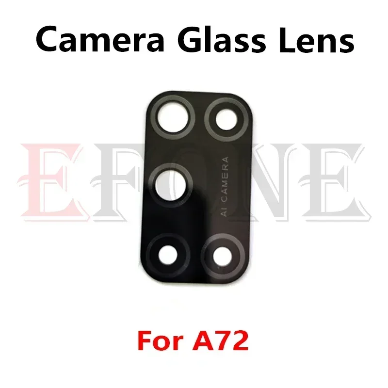 2 uds para OPPO A15 A16 A17 A35 A53 A53s A91 A92 A92s A94 A95 4G 5G cubierta de lente de cristal de cámara trasera con pegatina adhesiva