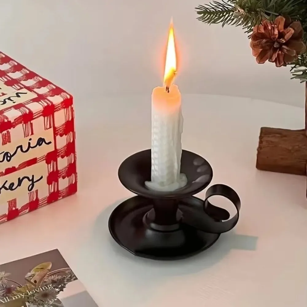 European-Style Tea Cup Candlestick Simple Candle Base Candlestick Holder Candlelight Dinner Props Single-Head