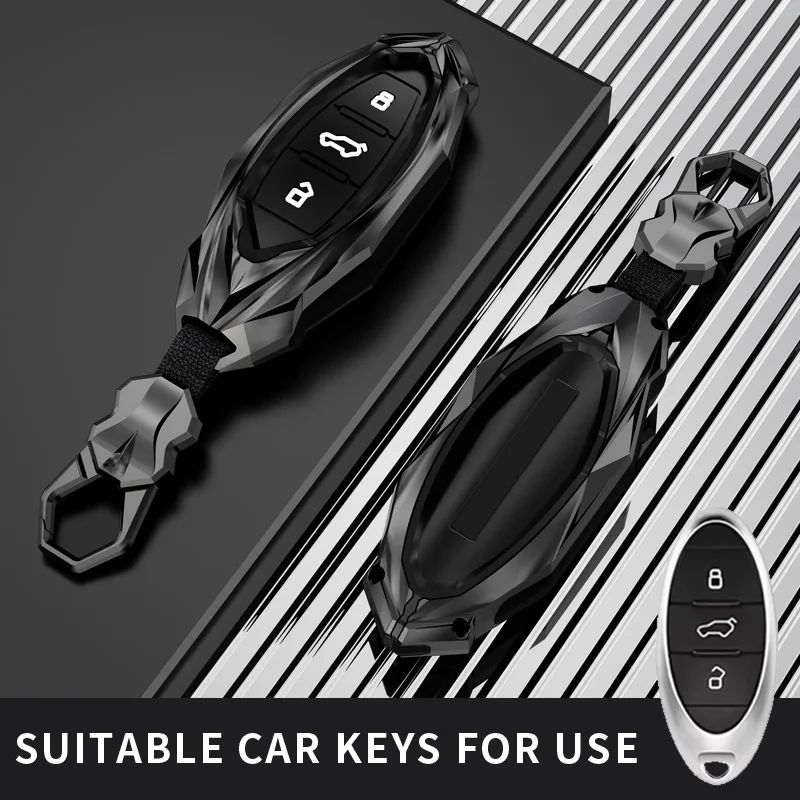 Ajuste para FAW Bestune funda para llave de coche cubierta de anillo protector de carcasa nuevo B70 T77pro NAT T55 T33 T99 B70s M9 Senia R7 R9 JUNPA