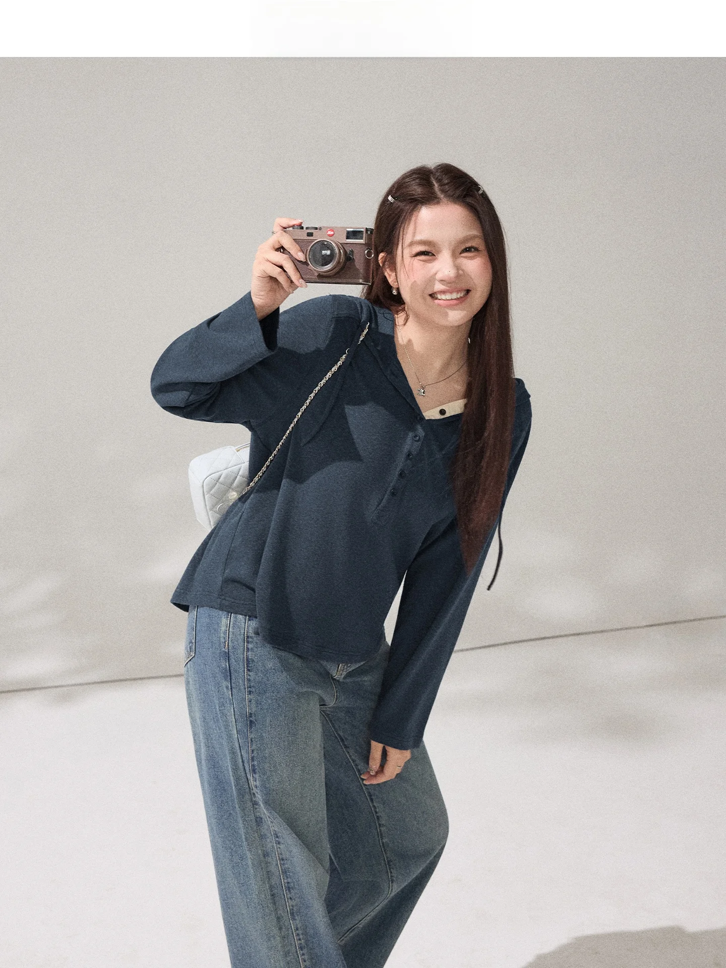 

Loose Long Sve Hoodie Women's Slimming Casual Sle Ladies T-irt Comfortable Cotton Blend Spring Season