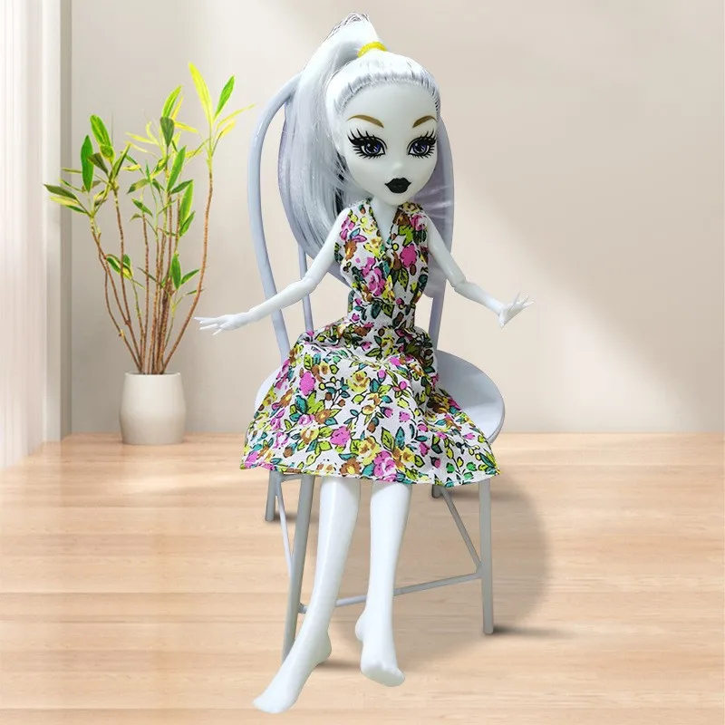 24cm Nude Doll Body + Head Toy To Fit Many Heads White Green Brown Monster Elf Girl Doll Figure Multi-Joints Movable Doll Toys