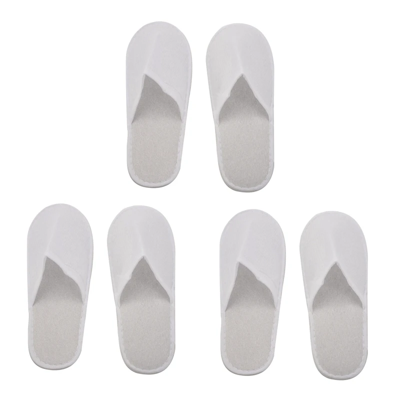 Disposable Slippers,36 Pairs Closed Toe Disposable Slippers Fit Size For Men And Women For Hotel,Spa Guest Used (White)