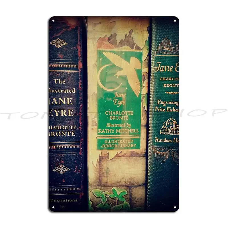 Wuthering Heights Greatest Books Series Sense and Sensibility Metal Sign Poster Garage Cinema Funny Pub Iron   Tin Sign Poster