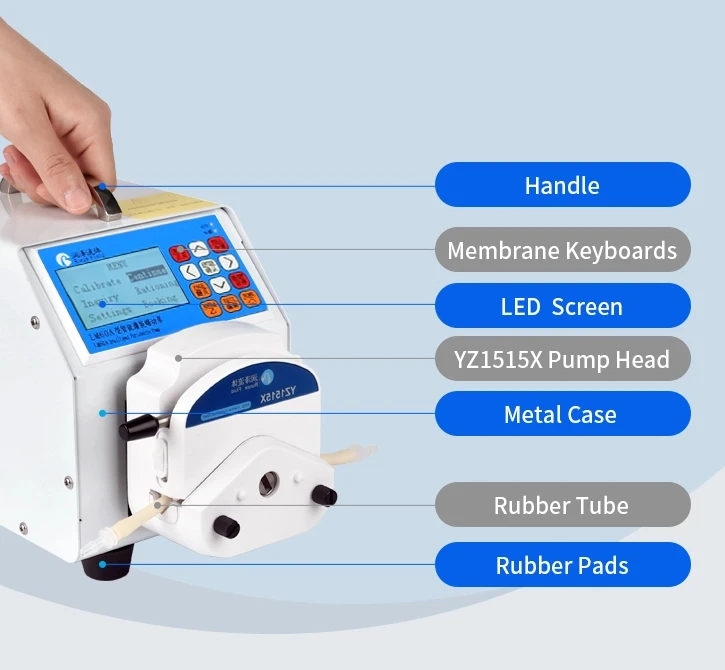 

LM60A High Quality Peristaltic Pump Filling Machine Good for Lab Drying Equipment High Flow Peristaltic Pump