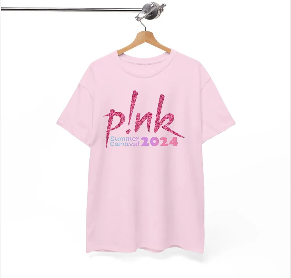 P!NK Concert 2024 Cotton Light Pink Size S-4XL Shirt Gift For Fan TT063