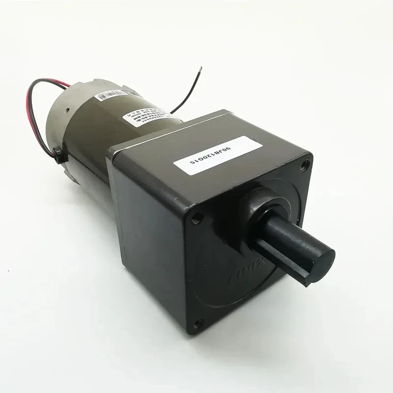 Linix 24V 80W Motor 85ZY24-80-B/90JB120G1538-BM Double Out Shaft Permanent Magnet Reduction Gear Box